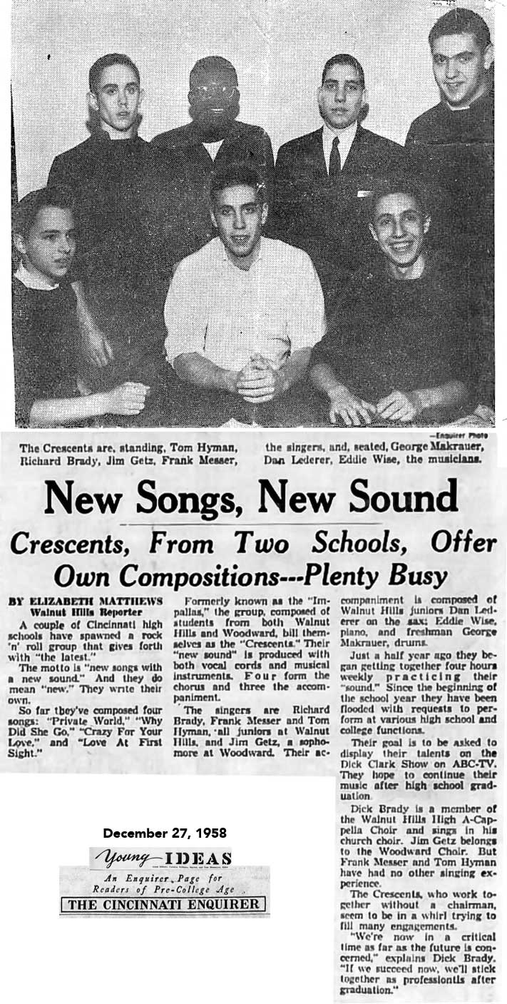 CRESCENTS-CINCINNATI ENQUIRER ARTICLE
