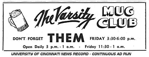 THEM - REGULAR AD RUNNING IN UC NEWS RECORD